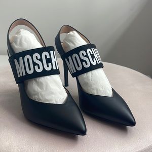 Moschino womens black heels
